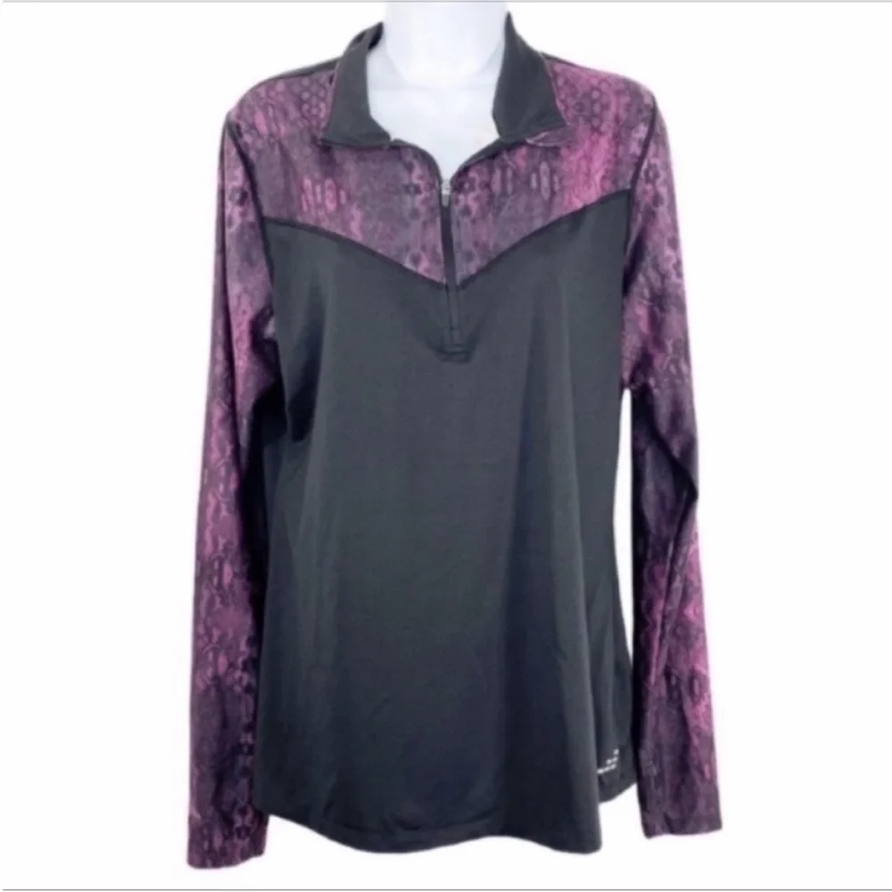 BCG snakeskin workout pullover jacket XL